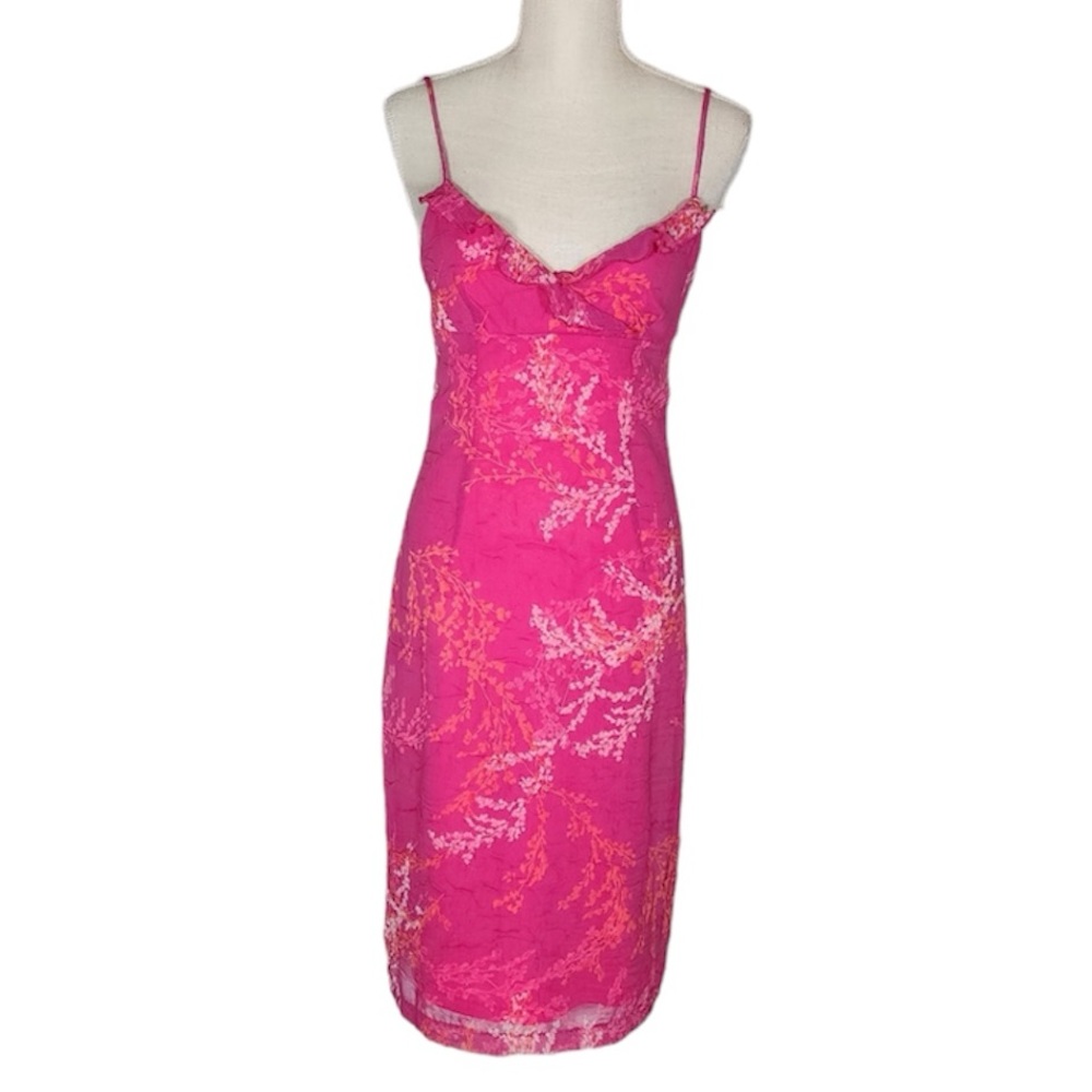 Vintage LA Belle Pink Barbiecore Floral Dress